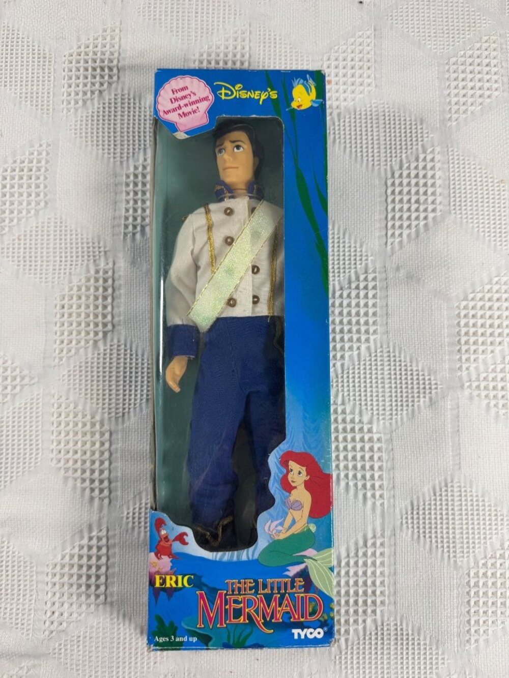 Disney The Little Mermaid Prince Eric Doll Vintage 1991 By Tyco 1808 NIB